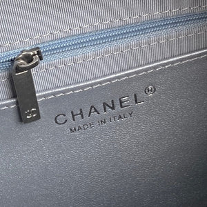Chanel AS5302 Hobo Shiny Lambskin & Silver-Tone Metal Silver - Default Title - View 9