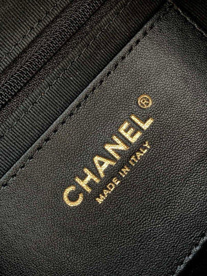 Chanel AS5339 Small Hobo Shiny Lambskin & Gold-Tone Metal Black - Default Title - View 9