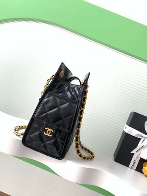 Chanel AS5303 Hobo Lambskin & Gold-Tone Metal Black - Default Title - View 2