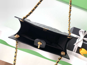 Chanel AS5303 Hobo Lambskin & Gold-Tone Metal Black - Default Title - View 8