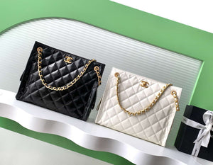 Chanel AS5303 Hobo Lambskin & Gold-Tone Metal Black - Default Title - View 10