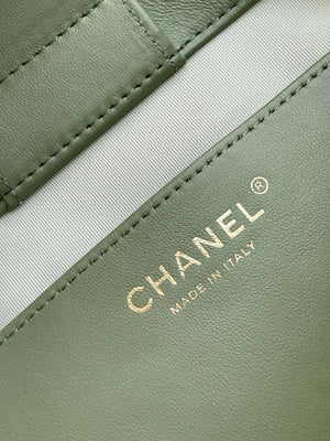 Chanel AS5303 Hobo Suede & Gold-Tone Metal Light Green - Default Title - View 9