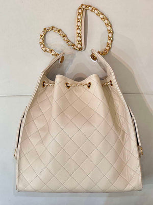 Chanel AS5311 Large Hobo Shiny Calfskin & Gold-Tone Metal Apricot - Default Title - View 9