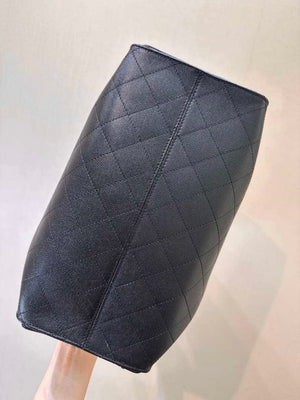 Chanel AS5311 Large Hobo Shiny Calfskin & Gold-Tone Metal Black - Default Title - View 9