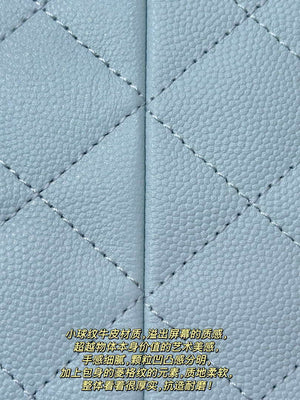 Chanel AS5311 Large Hobo Shiny Calfskin & Gold-Tone Metal Blue - Default Title - View 8