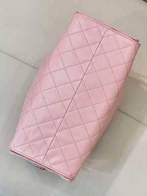 Chanel AS5311 Large Hobo Shiny Calfskin & Gold-Tone Metal Pink - Default Title - View 17