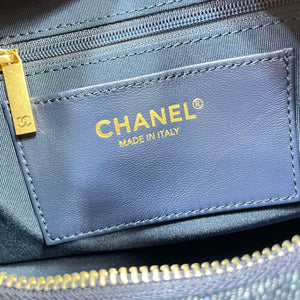 Chanel AS5339 Small Hobo Shiny Denim & Gold-Tone Metal Dark blue - Default Title - View 9