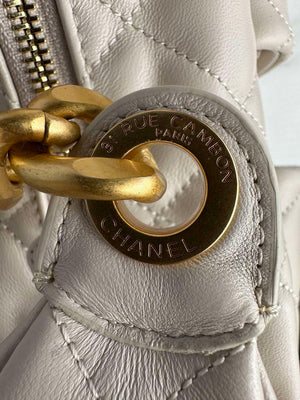 Chanel AS5339 Small Hobo Shiny Lambskin & Gold-Tone Metal Apricot - Default Title - View 6