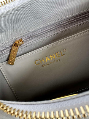 Chanel AS5339 Small Hobo Shiny Lambskin & Gold-Tone Metal Light Green - Default Title - View 8