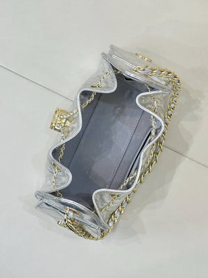 Chanel AS5631 Mini Hobo Metallic calfskin Silver - Default Title - View 7
