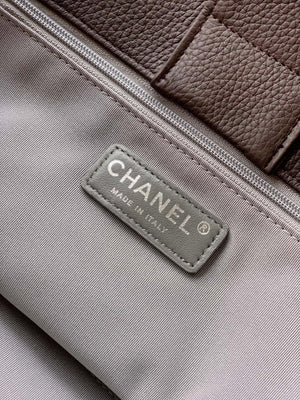 Chanel AS6055 Cerf Leather Exterior Small Tote Bags grayish brown - Default Title - View 9
