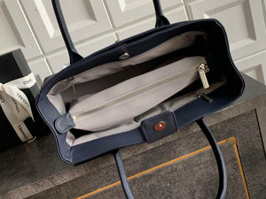 Chanel AS6055 Cerf Leather Exterior Small Tote Bags Navy Blue - Default Title - View 8