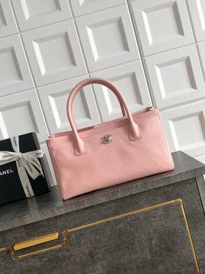 Chanel AS6055 Cerf Leather Exterior Small Tote Bags Bag Pink - Default Title - View 1