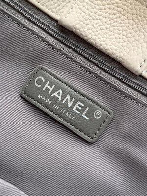 Chanel AS6055 Cerf Leather Exterior Small Tote Bags White - Default Title - View 9