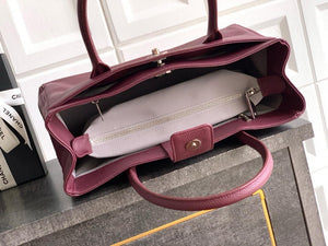 Chanel AS6055 Cerf Leather Exterior Small Tote Bags Bag Wine Red - Default Title - View 8