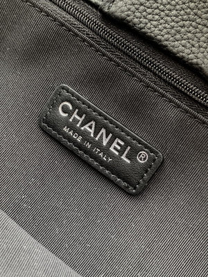 Chanel AS6055 Cerf Leather Exterior Small Tote Bags Bag Black Silver - Default Title - View 9