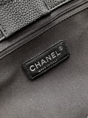 Chanel AS6056 Cerf Leather Exterior Medium Tote Bags Black Silver - Default Title - View 7