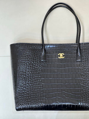 Chanel AS6239 Cerf Leather Exterior Large Tote Bags Crocodile pattern - Default Title - View 2