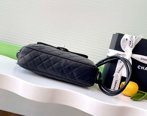 Chanel AS6326 Vintage Camera Case Bag Lambskin Black with Patent CC - Default Title - View 4