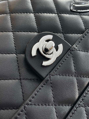 Chanel AS6326 Vintage Camera Case Bag Lambskin Black with Patent CC - Default Title - View 5
