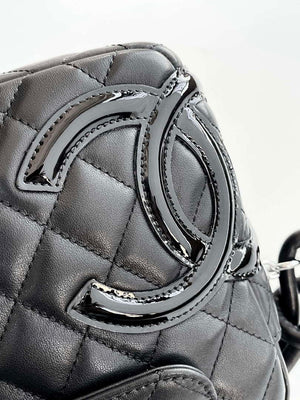 Chanel AS6326 Vintage Camera Case Bag Lambskin Black with Patent CC - Default Title - View 6