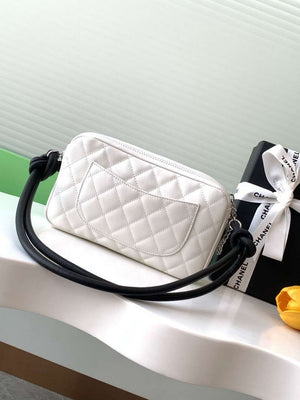 Chanel AS6326 Vintage Camera Case Bag Lambskin White and Black - Default Title - View 4