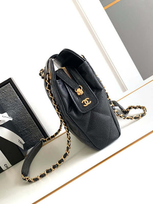 Chanel AS8890 24A MAXI Mini Shopping Bag Black Calfskin - Default Title - View 3