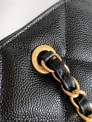 Chanel AS8890 24A MAX Shopping Bag Black Calfskin - Large Size: 29 X 40 X 17 cm - View 7