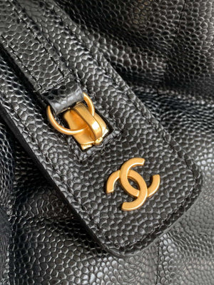 Chanel AS8890 24A MAX Shopping Bag Black Calfskin - Large Size: 29 X 40 X 17 cm - View 15