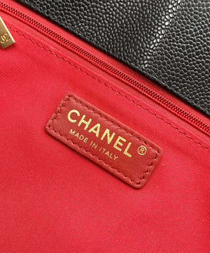 Chanel AS8890 24A MAX Shopping Bag Black Calfskin - Large Size: 29 X 40 X 17 cm - View 18