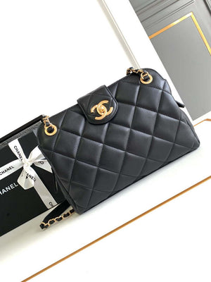 Chanel AS8890 Lambskin 24A MAX Mini Shopping Bag Black - Default Title - View 1
