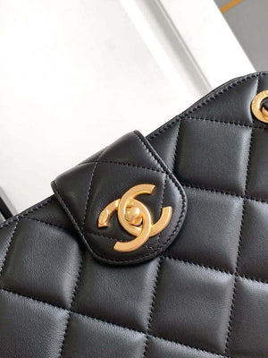 Chanel AS8890 Lambskin 24A MAX Mini Shopping Bag Black - Default Title - View 6