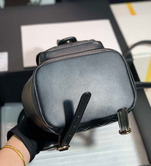 Chanel Backpack Duma Black Lambskin CC AS2908 Gold - Default Title - View 5