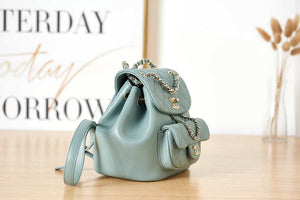 Chanel Backpack Duma Blue Lambskin CC AS2908 Gold - Default Title - View 3