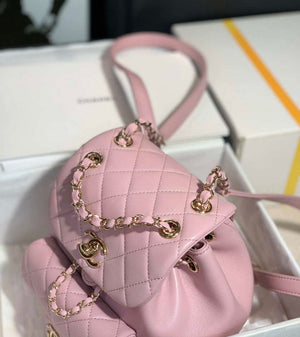 Chanel Backpack Duma Pink Lambskin CC AS2908 Gold - Default Title - View 4