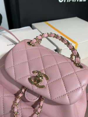 Chanel Backpack Duma Pink Lambskin CC AS2908 Gold - Default Title - View 5
