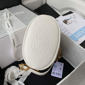 Chanel Bucket Bag Lambskin AS3116 White - Default Title - View 6