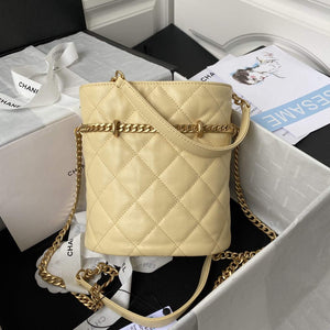 Chanel Bucket Bag Lambskin AS3116 Yellow - Default Title - View 2