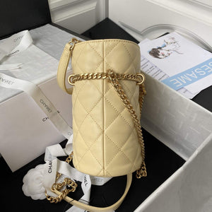 Chanel Bucket Bag Lambskin AS3116 Yellow - Default Title - View 5