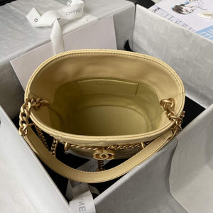 Chanel Bucket Bag Lambskin AS3116 Yellow - Default Title - View 7