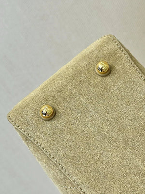 Chanel Bucket Bag Suede & Gold-Tone Metal AP6268 Beige - Default Title - View 7