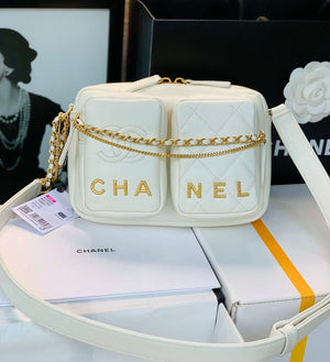 Chanel Camera Case AS2923 Bag White - Default Title - View 1
