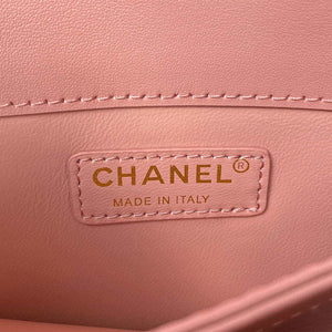 Chanel CC AS2681 Flap Bag With top Handle Calfskin Pink - Default Title - View 8