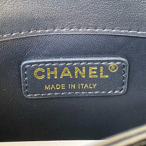 Chanel CC AS2681 Flap Bag With top Handle Calfskin Black - Default Title - View 8