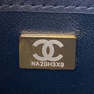 Chanel CC AS2681 Flap Bag With top Handle Calfskin Black - Default Title - View 9