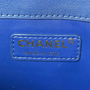 Chanel CC AS2681 Flap Bag With top Handle Calfskin Blue - Default Title - View 7