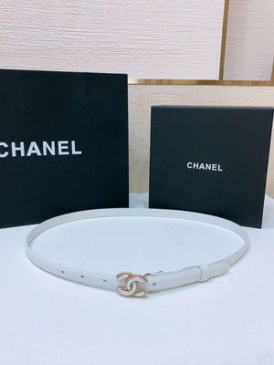 Chanel CC resin white with chain teeth gold and silver logo buckle 1.5cm AA0924 - '--Please Select-- - View 1