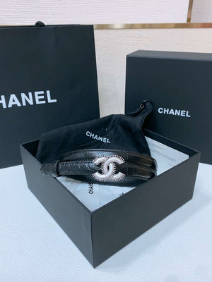 Chanel CC resin white with chain teeth gold and silver logo buckle 1.5cm AA0917 - '--Please Select-- - View 2