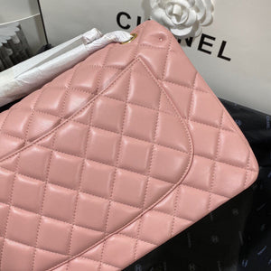 Chanel CF A01113 Classic Flap Bag in Lambskin Light Pink - Default Title - View 6