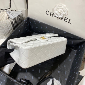 Chanel CF A01113 Classic Flap Bag in Lambskin White - Default Title - View 7